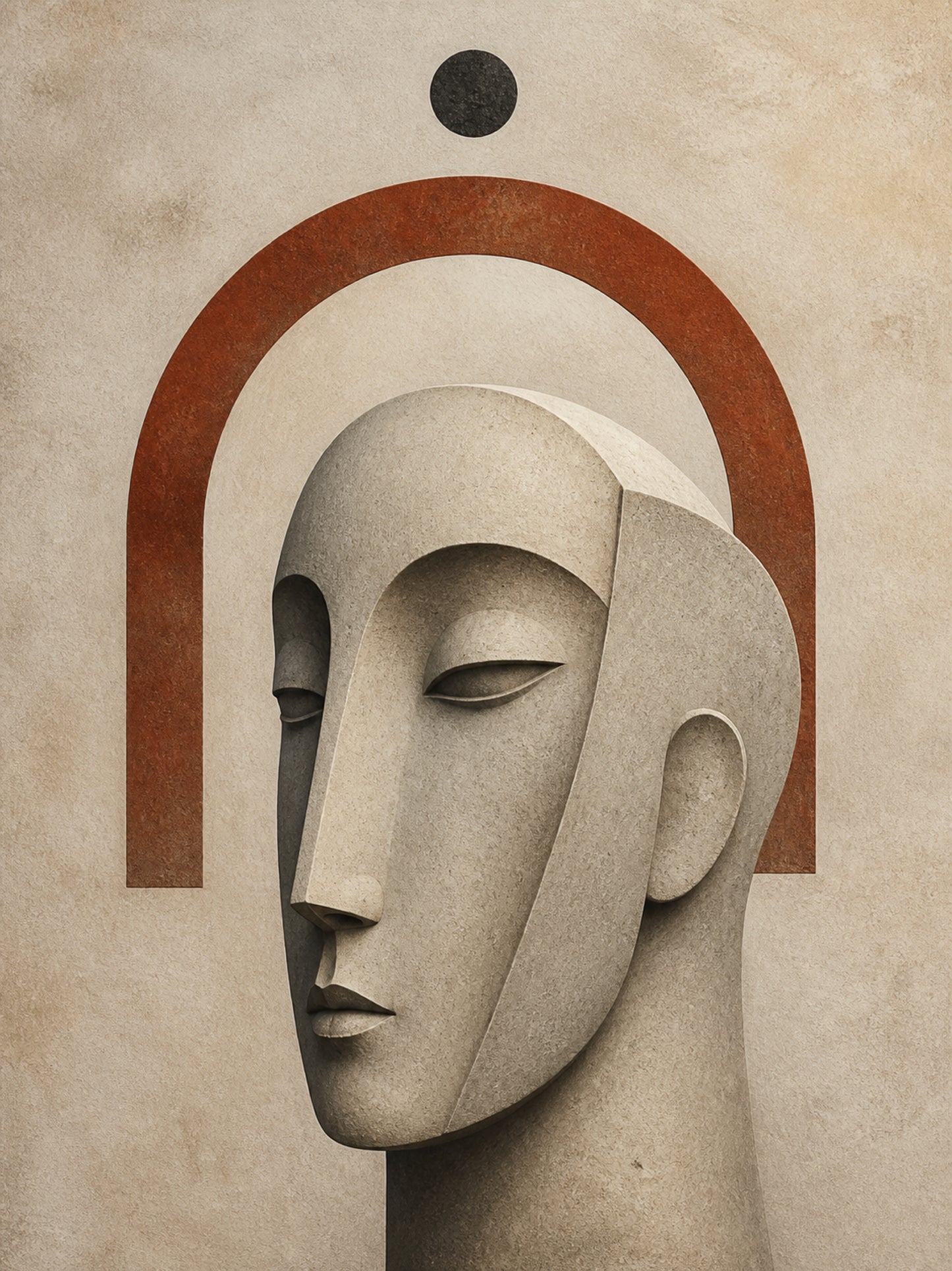 Stone Arch Muse Abstract Stretched Canvas Wall Art