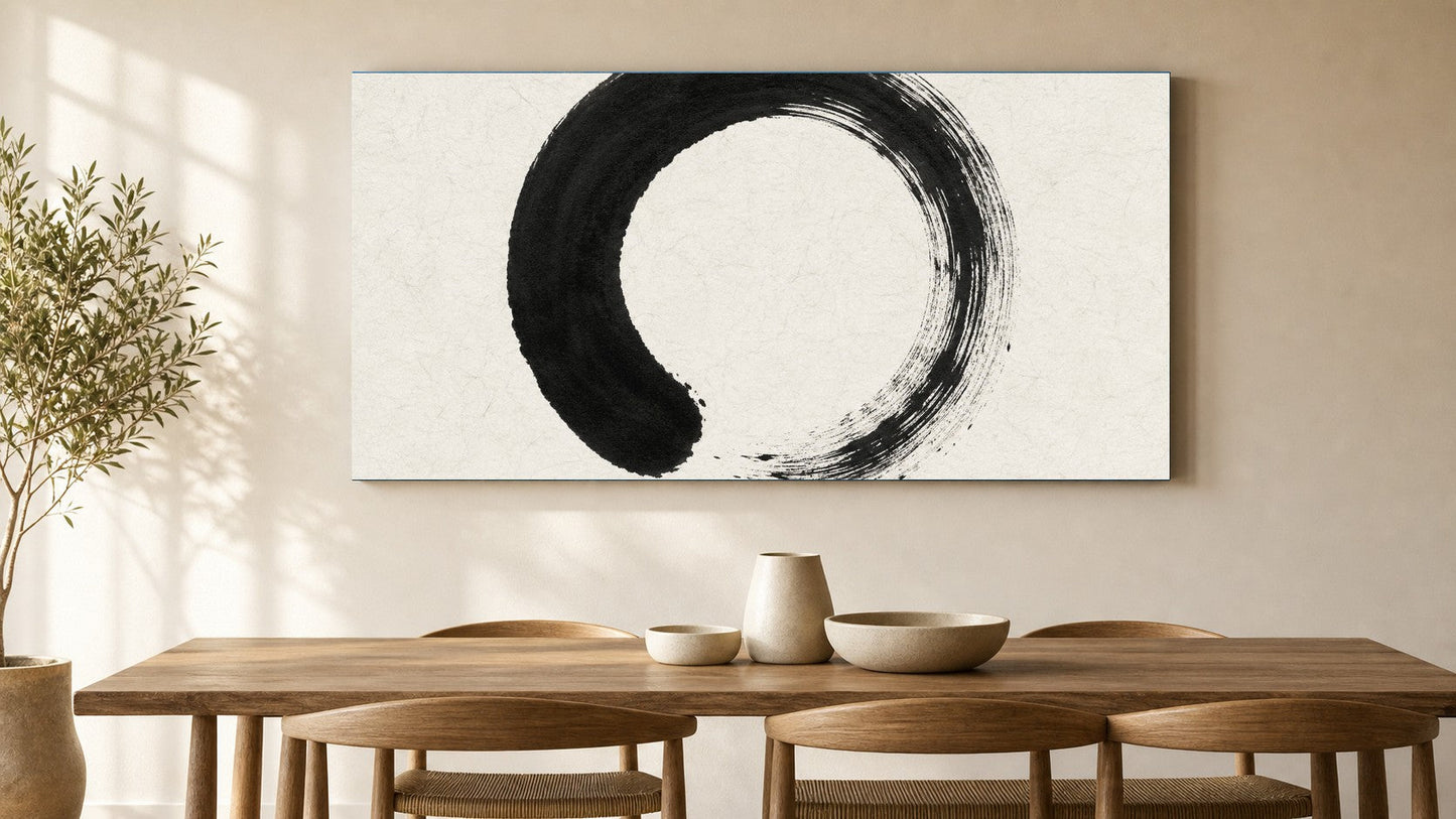 Zen Enso Circle Canvas