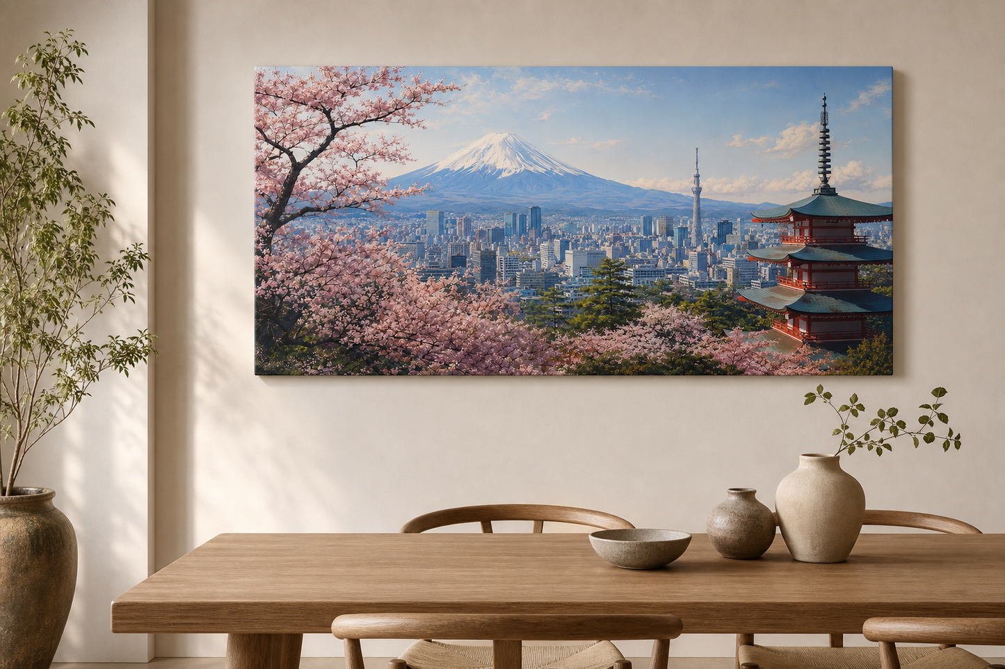 Tokyo Skyline & Mount Fuji Canvas