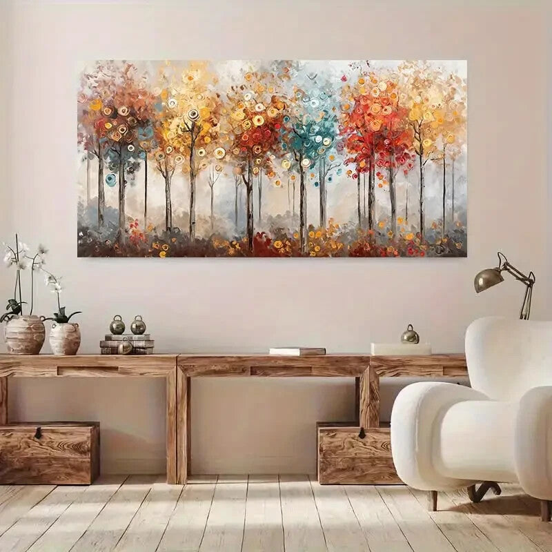 Vibrant Autumn Trees Canvas Print