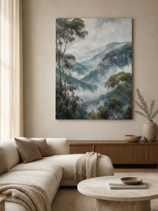Eucalyptus Passage Mountain Canvas Wall Art