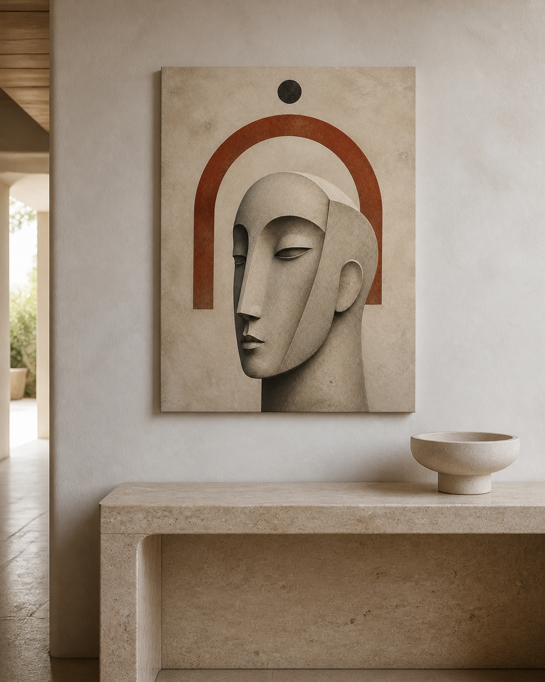 Stone Arch Muse Abstract Stretched Canvas Wall Art