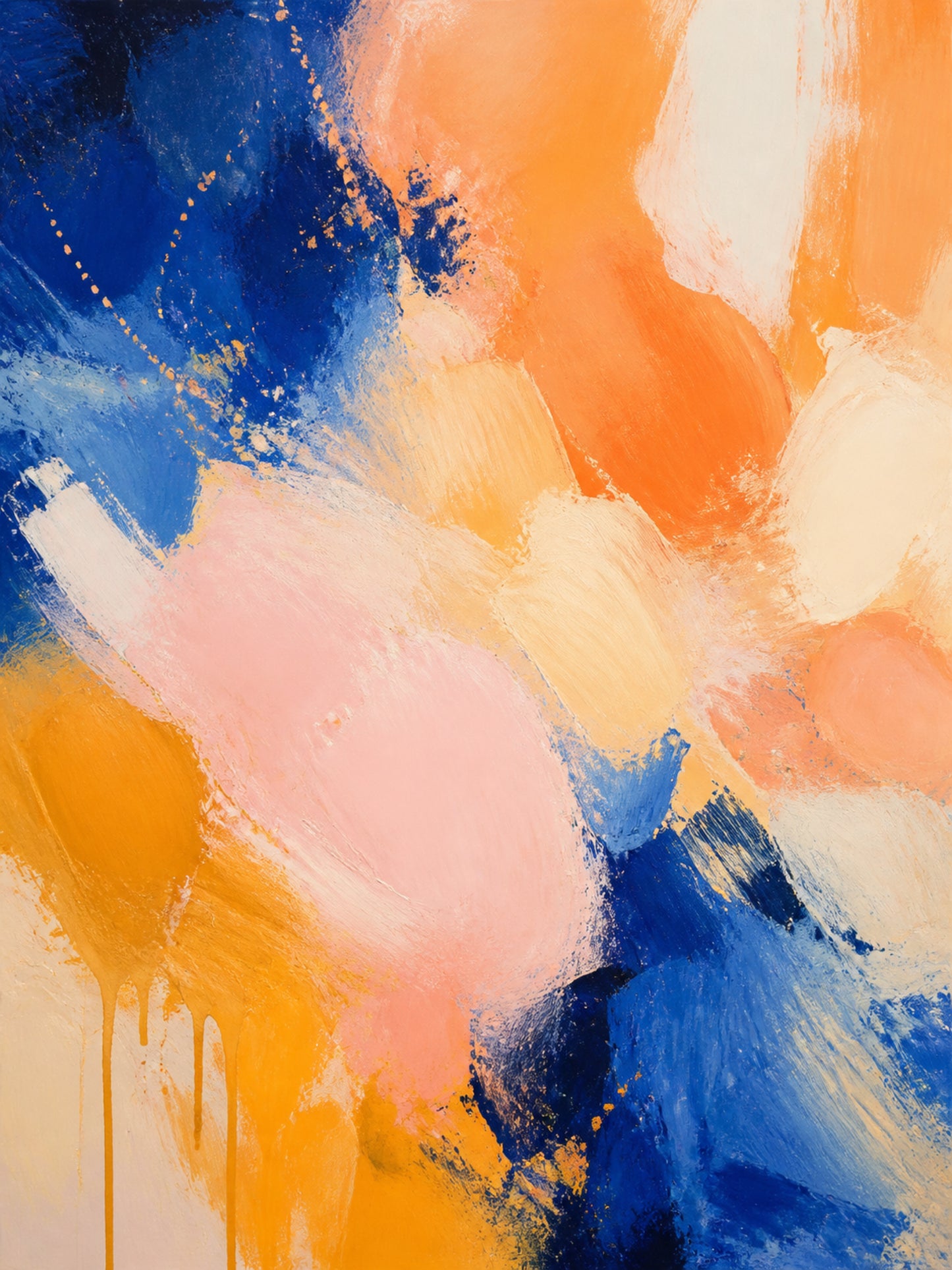 Chromatic Current Colourful Abstract Canvas Art