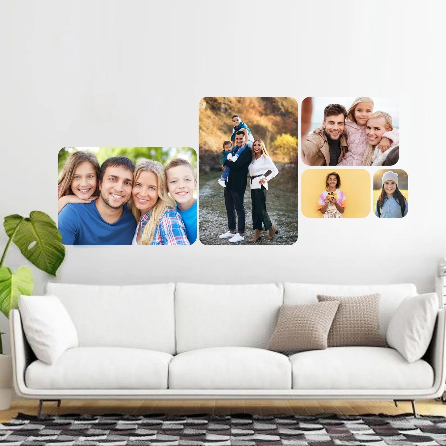 Transform Your Photos into Watercolor Art! - Personalized Watercolor Photo Wall Decals - Perfect Gift -Eco-Friendly Removable Adhesive