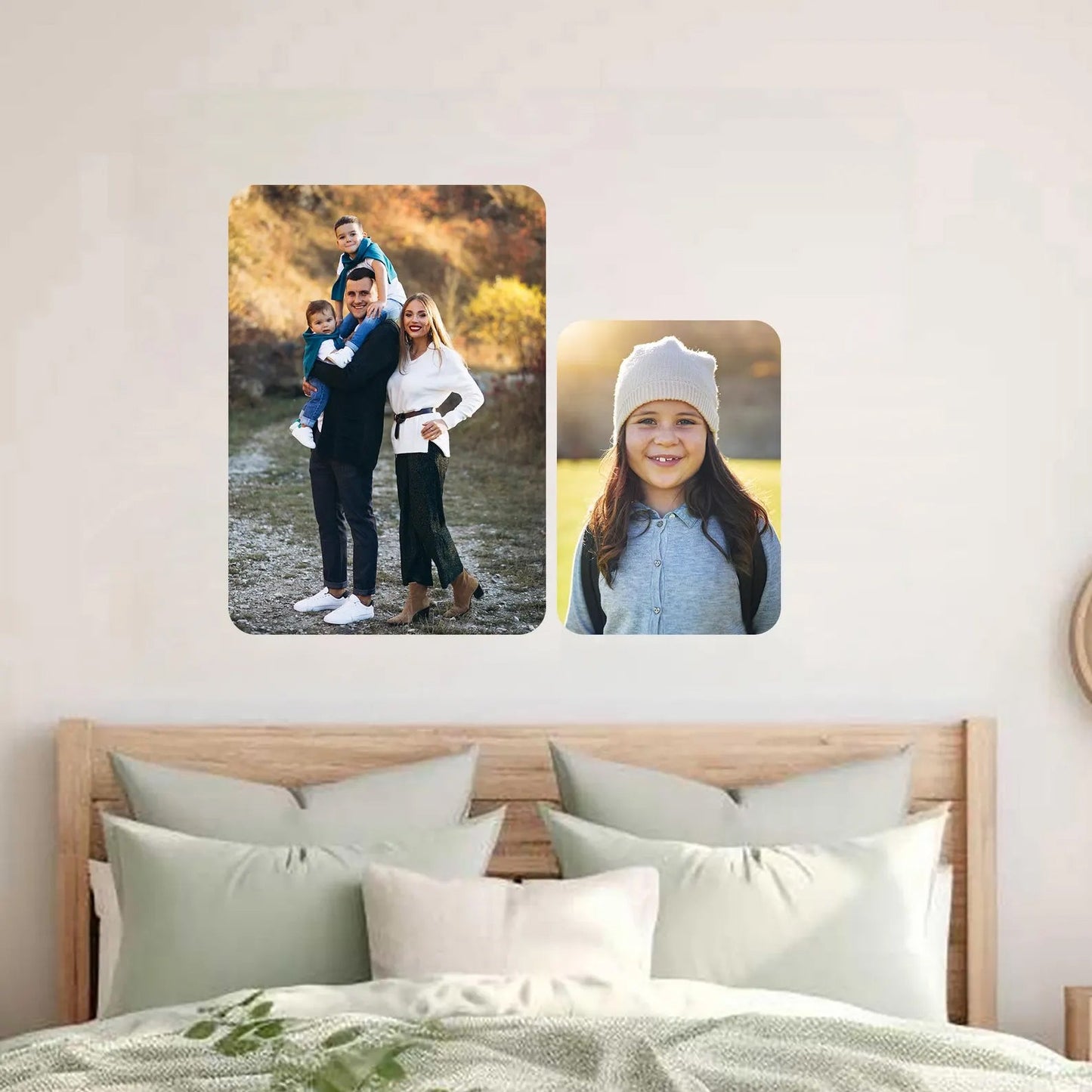 Transform Your Photos into Watercolor Art! - Personalized Watercolor Photo Wall Decals - Perfect Gift -Eco-Friendly Removable Adhesive