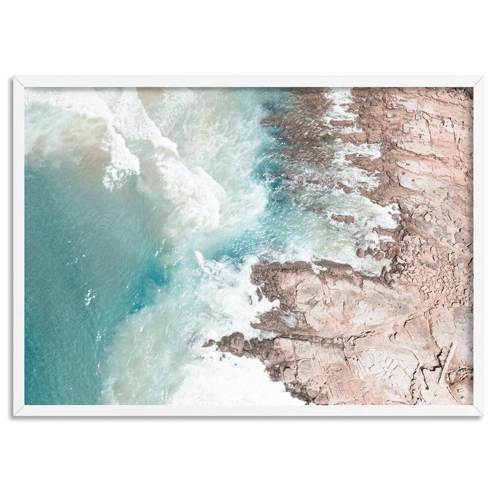 Aerial Western Australia Coast Canvas Wall Art – artwork