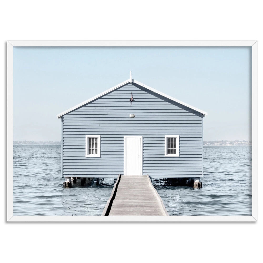 Crawley Edge Boatshed Perth Canvas Wall Art – artwork