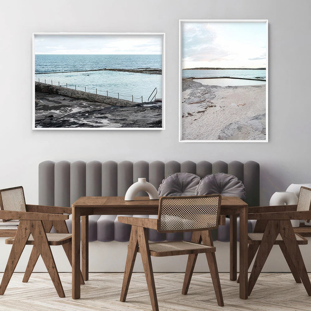 South Cronulla Rock Pool Coastal Canvas Wall Art – gallery wall lifestyle