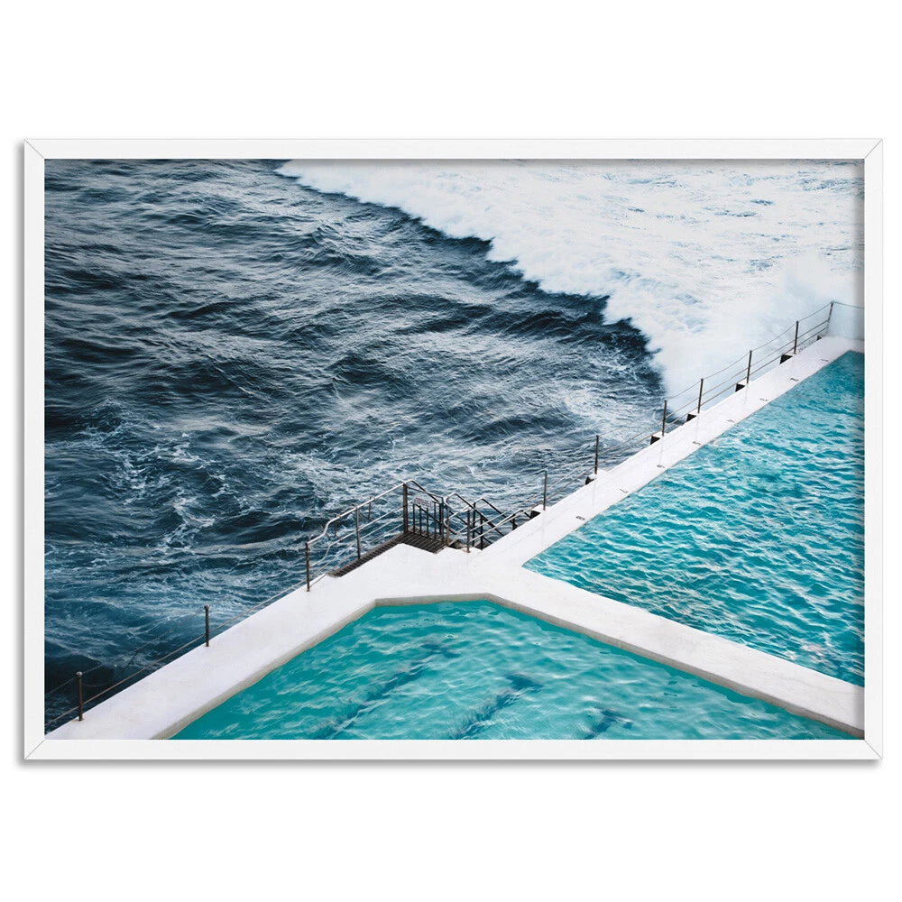 Bondi Icebergs Coastal Canvas Wall Art – artwork