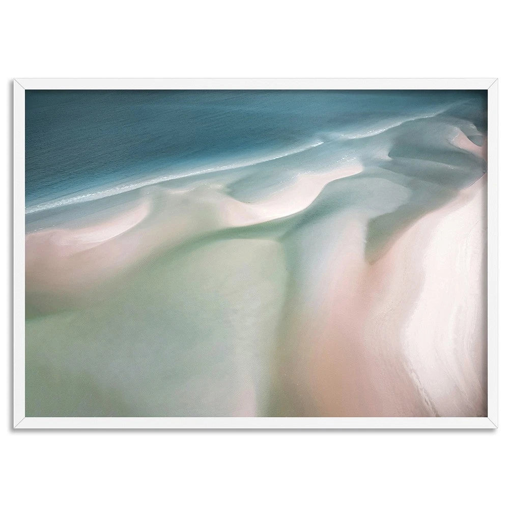 Whitehaven Beach Pastel Dusk Canvas Wall Art – artwork