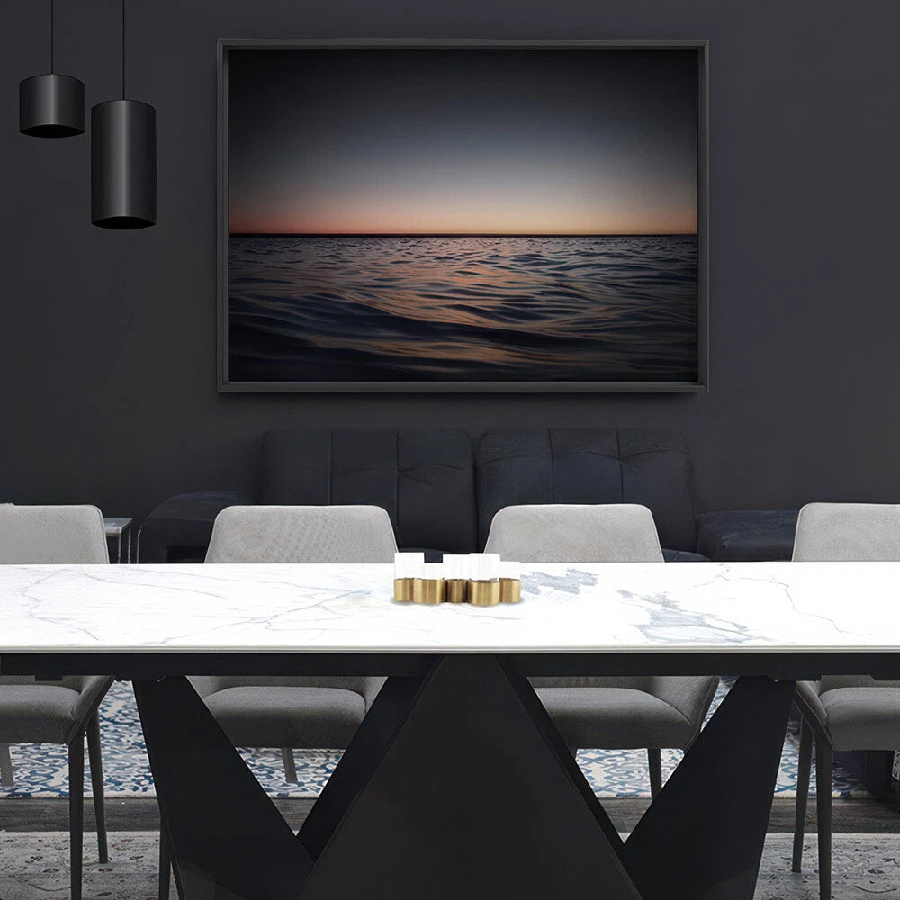 Dramatic Dark Ocean Waves Canvas Wall Art – gallery wall lifestyle