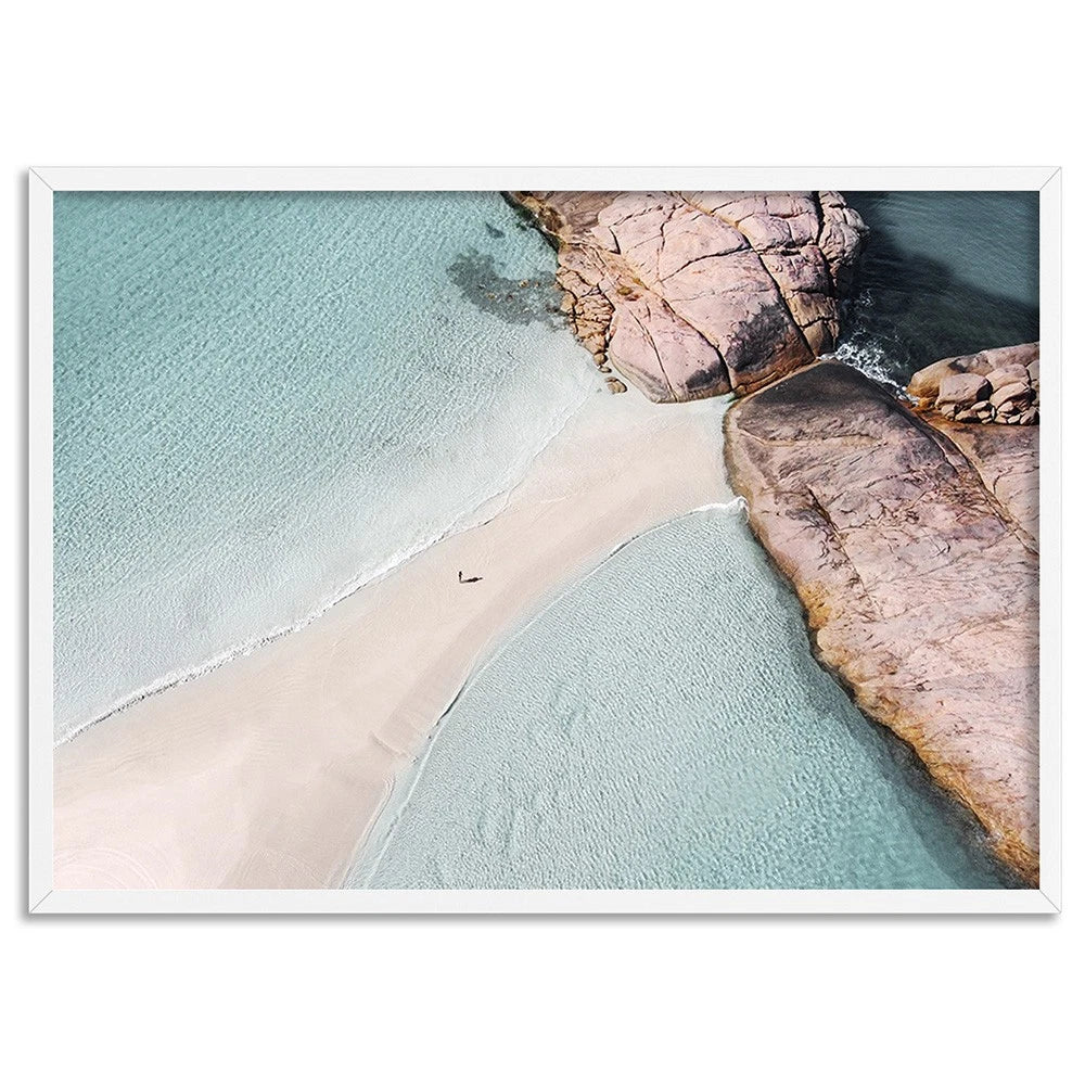 Wylie Bay Esperance Aerial Canvas Wall Art – artwork
