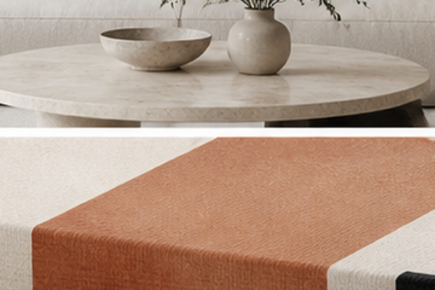 Archway Minimal Neutral Stretched Canvas printed canvas texture and wrapped edge detail