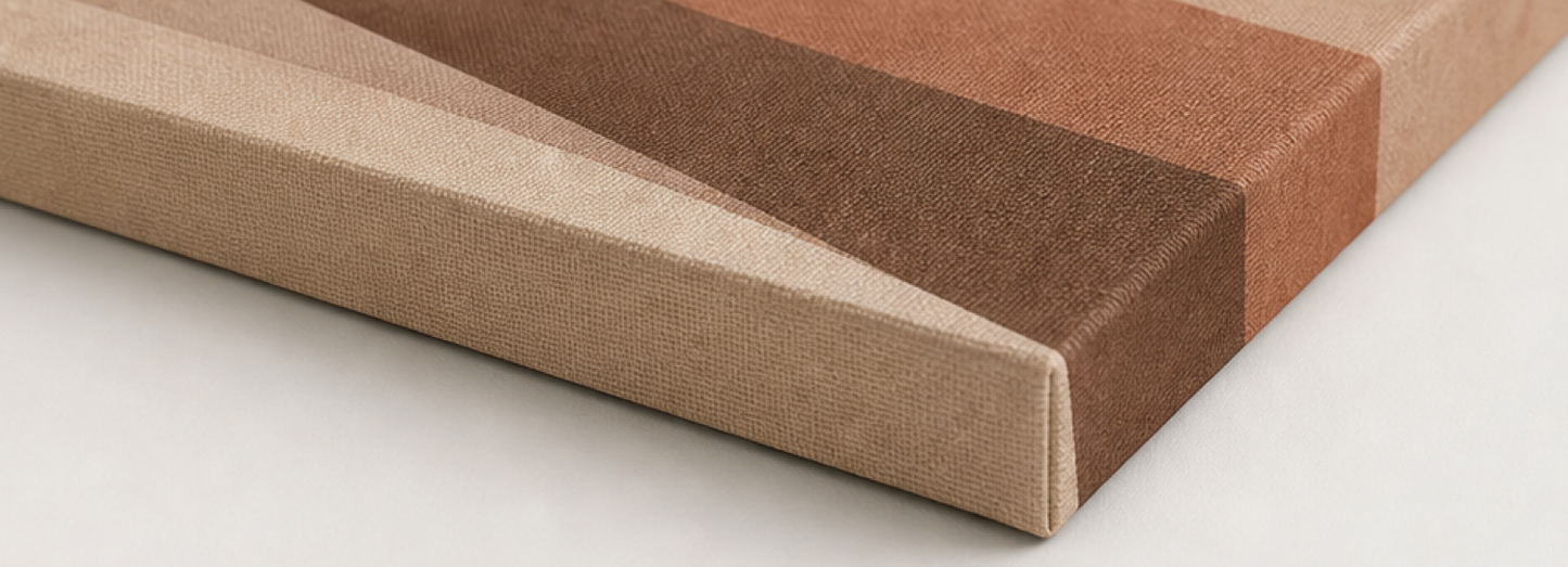 Desert Passage Landscape Stretched Canvas printed canvas texture and wrapped edge detail