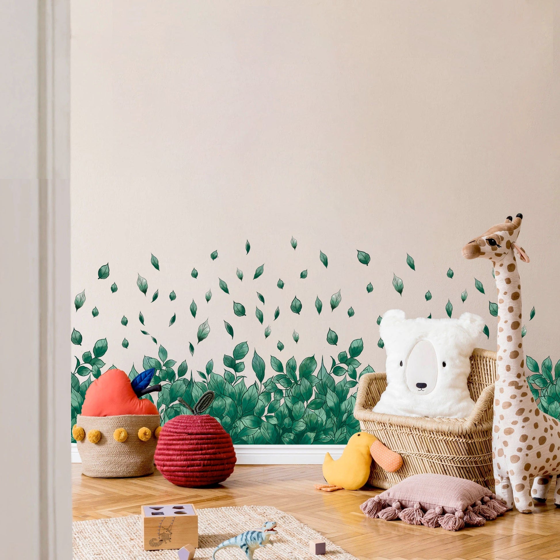 Greenery Jungle Leaves Wall Decal - BR040