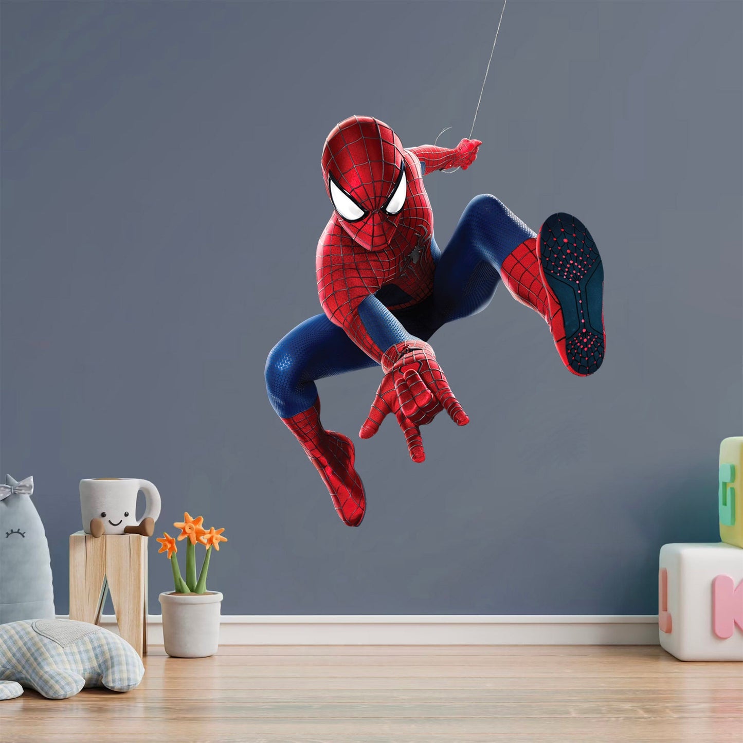 Spider-Man Wall Flip Jumping Wall Decal - Boy's Bedroom Decor