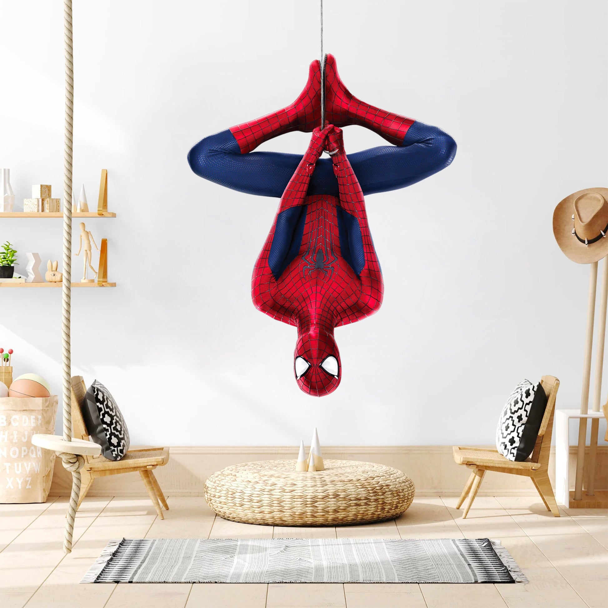 Spider-Man Wall Flip Jumping Wall Decal - Boy's Bedroom Decor