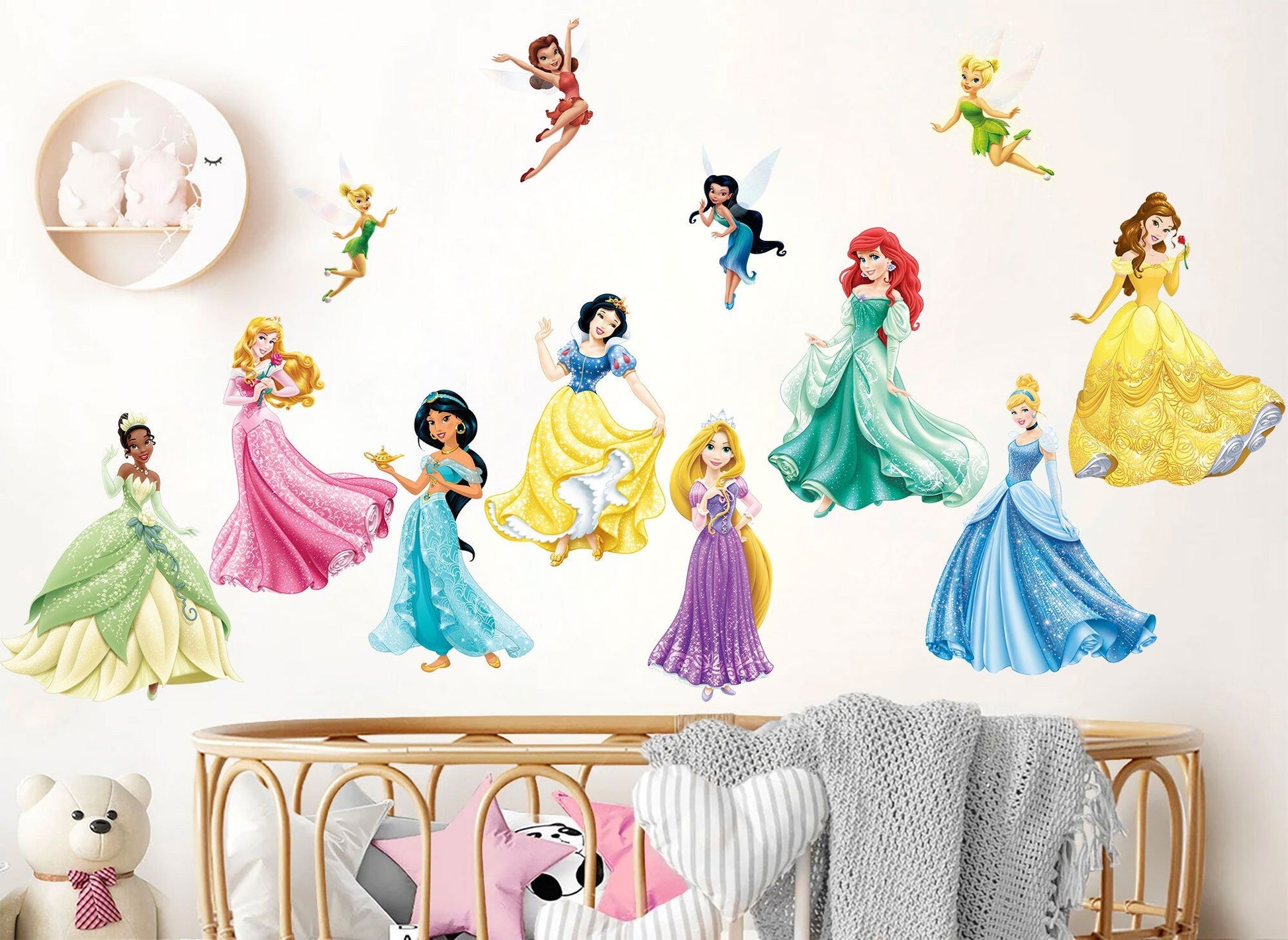 Enchanting Princesses & Fairies Wall Decal Collection - Removable Peel and Stick