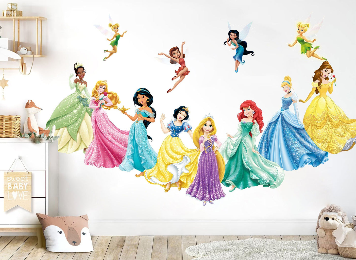 Enchanting Princesses & Fairies Wall Decal Collection - Removable Peel and Stick