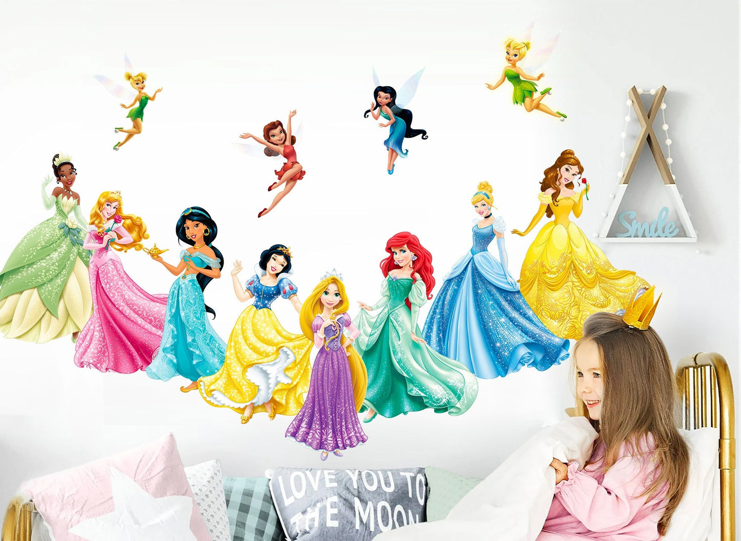 Enchanting Princesses & Fairies Wall Decal Collection - Removable Peel and Stick