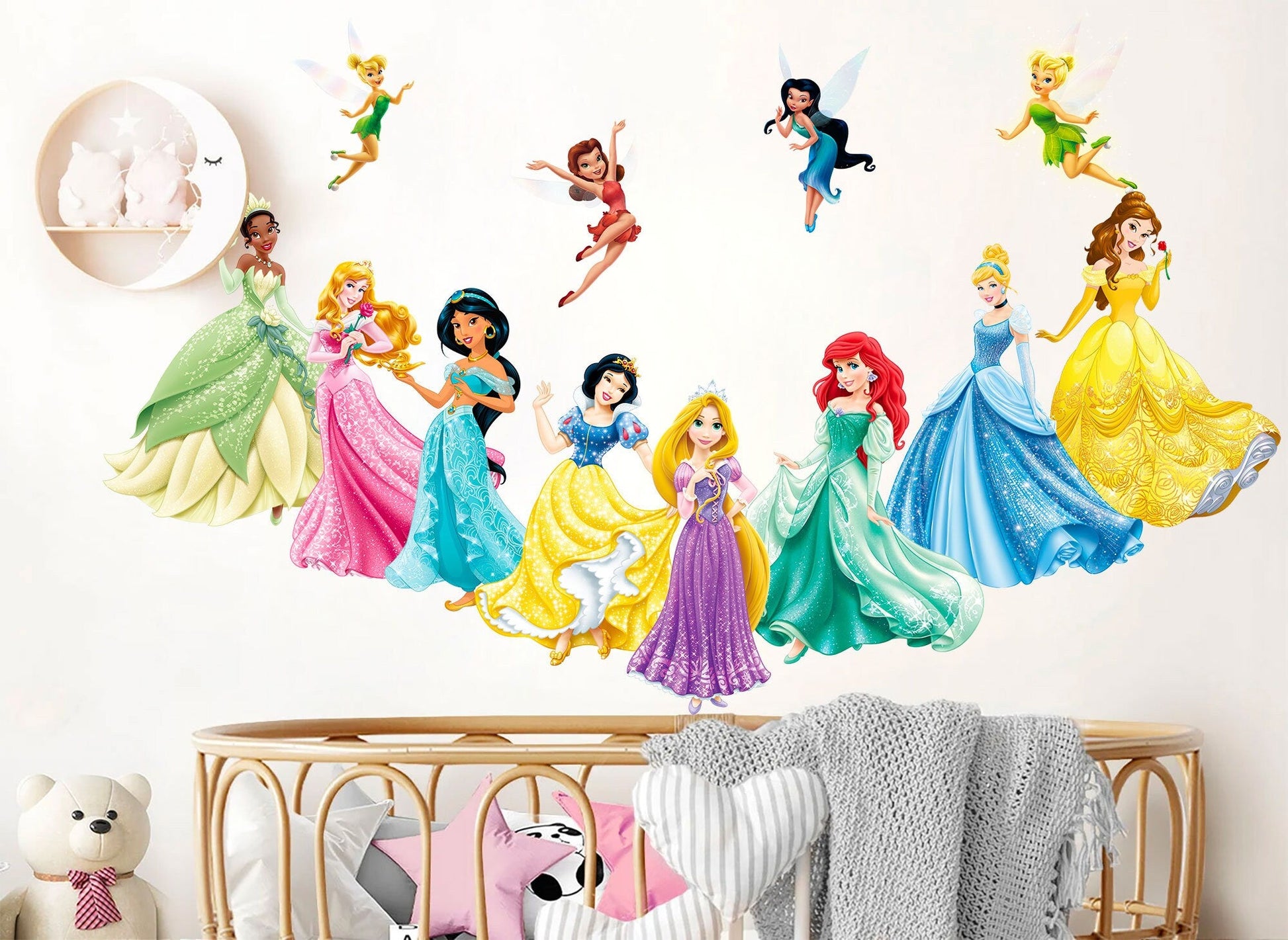 Enchanting Princesses & Fairies Wall Decal Collection - Removable Peel and Stick