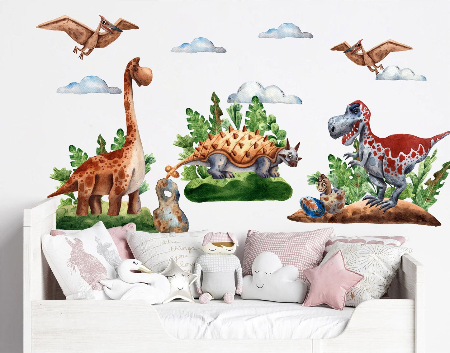 Dinosaurs Prehistory Tyrannosaurus Rex Removable Wall Decal - Peel and Stick - BR402
