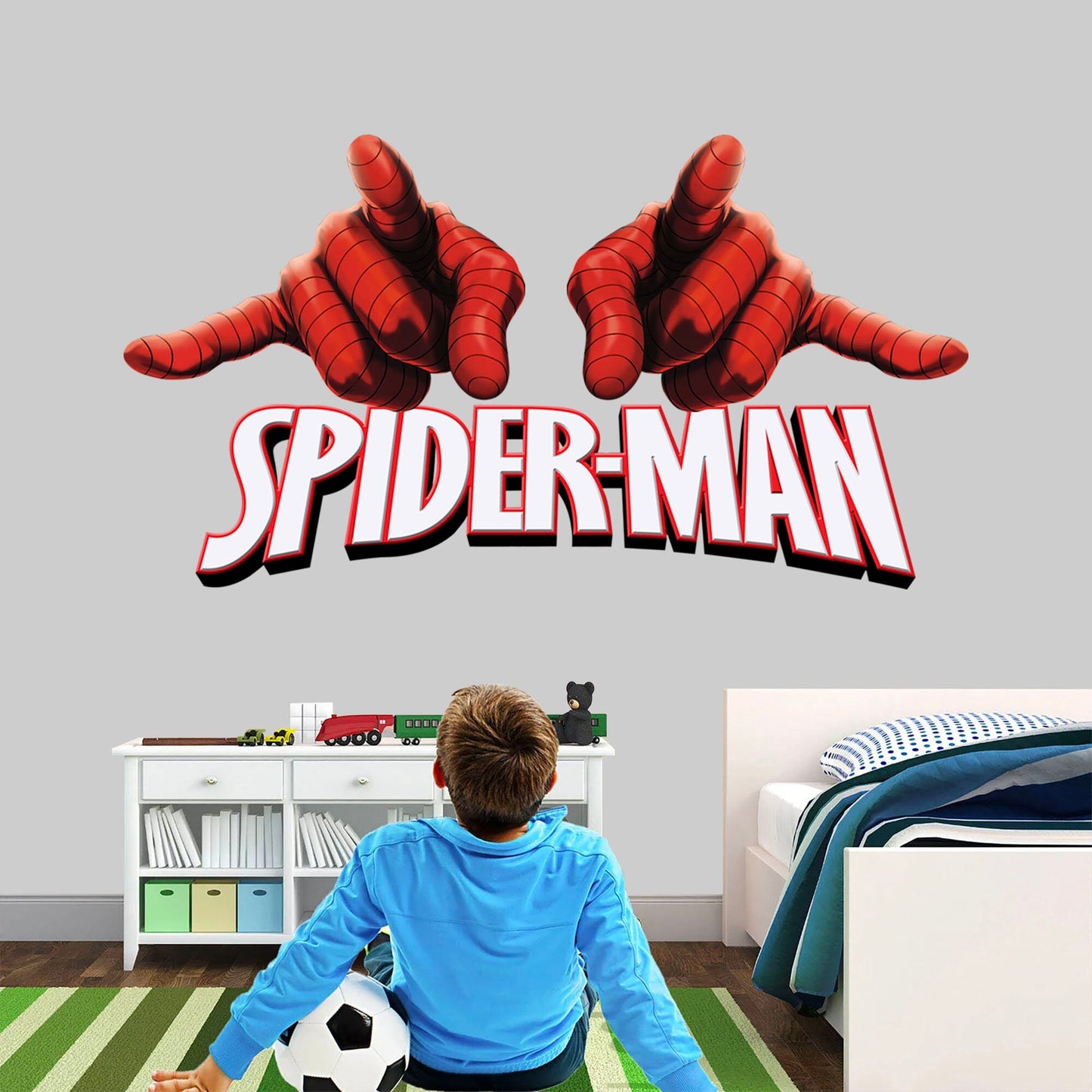 Spider-Man Web-Slinging Hands Wall Decal - Action Hero Decor