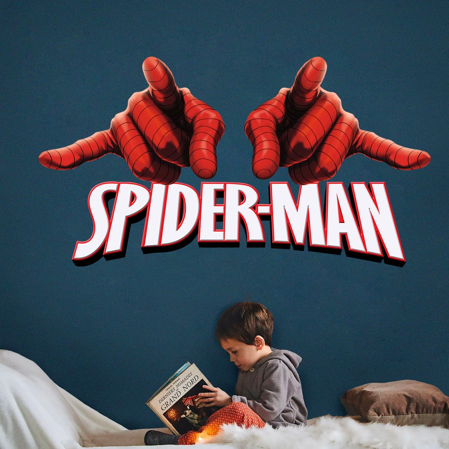 Spider-Man Web-Slinging Hands Wall Decal - Action Hero Decor