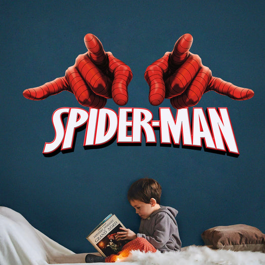 Spider-Man Web-Slinging Hands Wall Decal - Action Hero Decor
