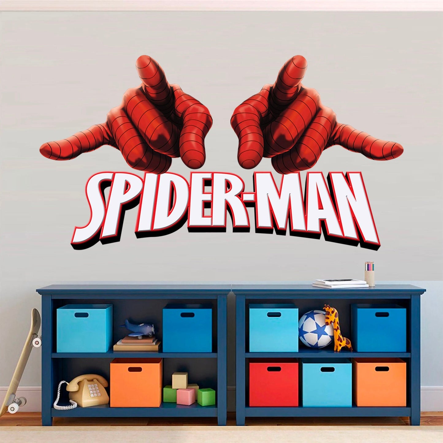 Spider-Man Web-Slinging Hands Wall Decal - Action Hero Decor