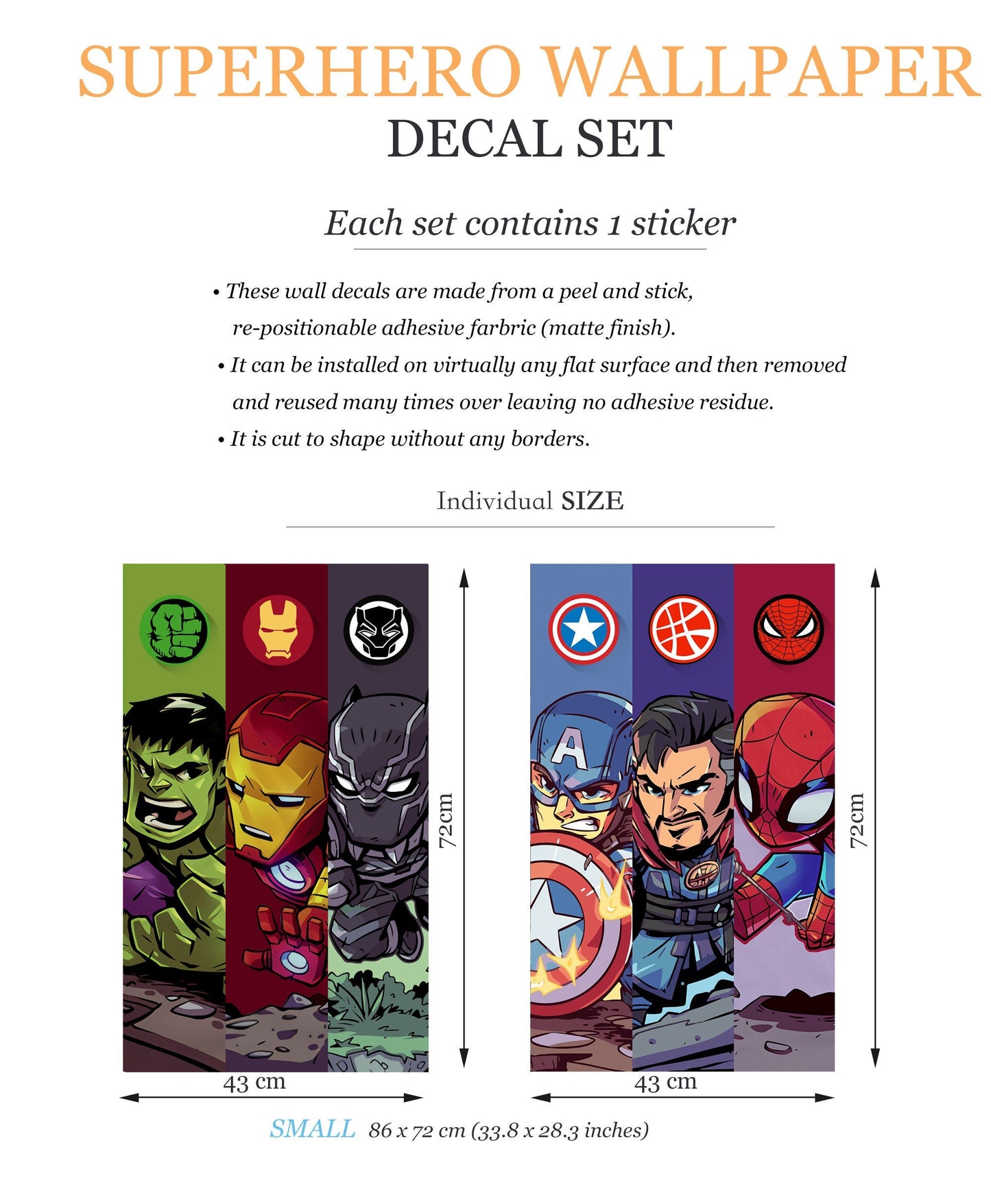 Cartoon Superheroes Banner - Iconic Logos and Portraits