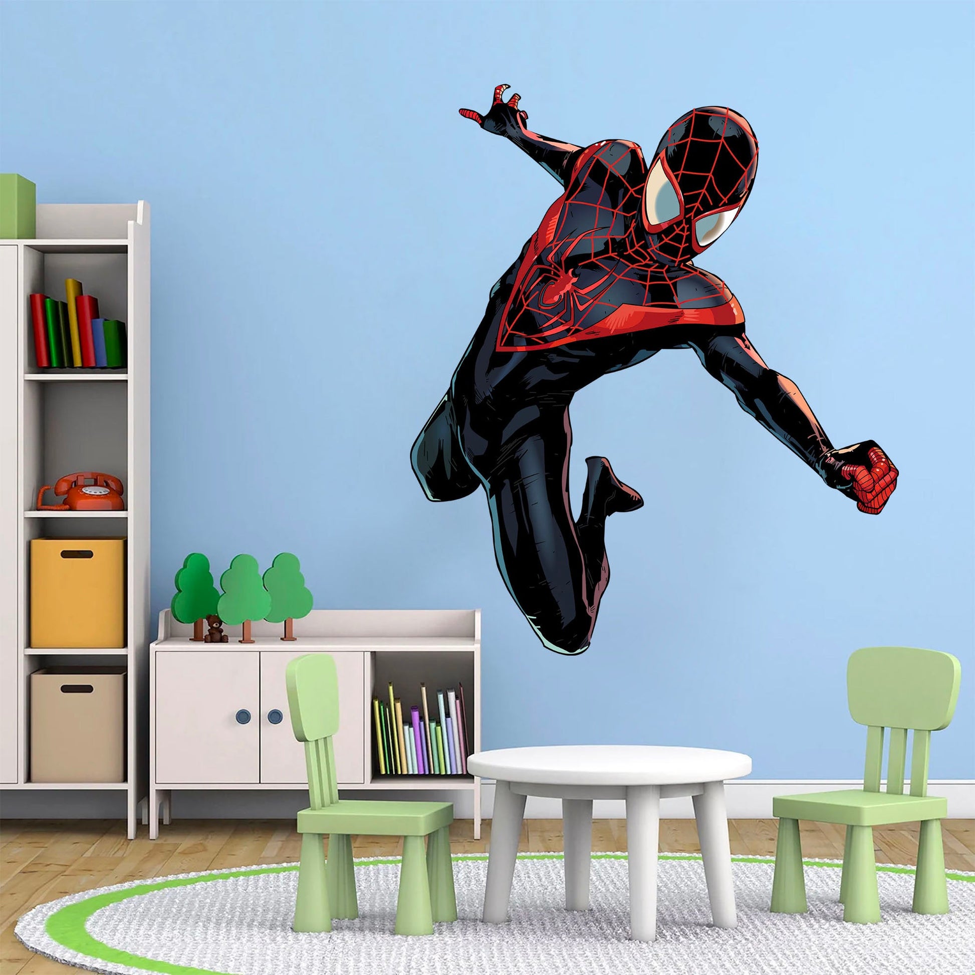 Spider-Man Wall Flip Jumping Wall Decal - Boy's Bedroom Decor