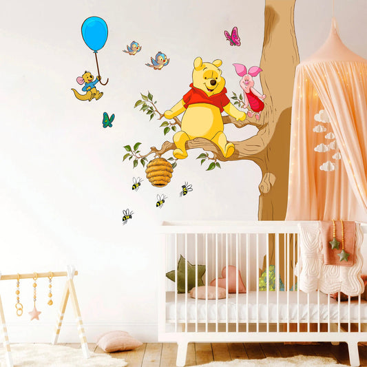 Sweet Winnie and Piglet Wall Decal for Girls' Room