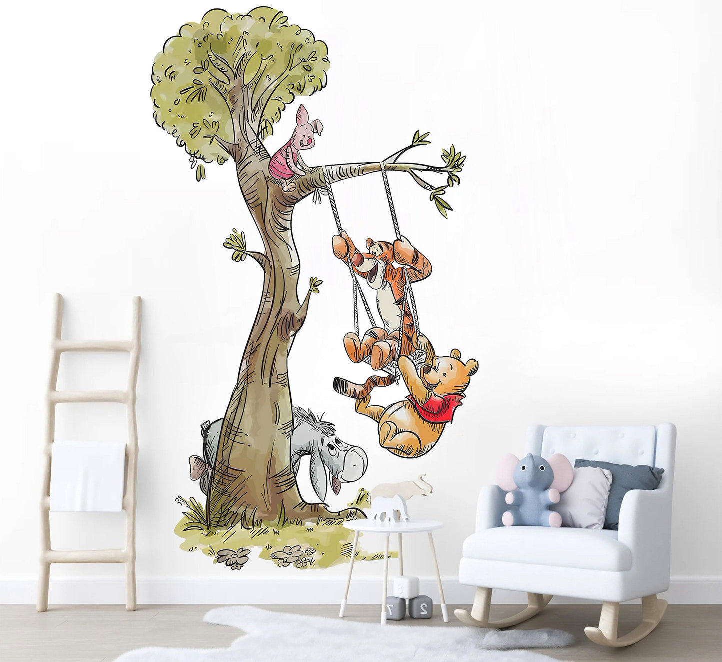 Winnie the Pooh Fabric Wall Decal | Nursery Room Decor