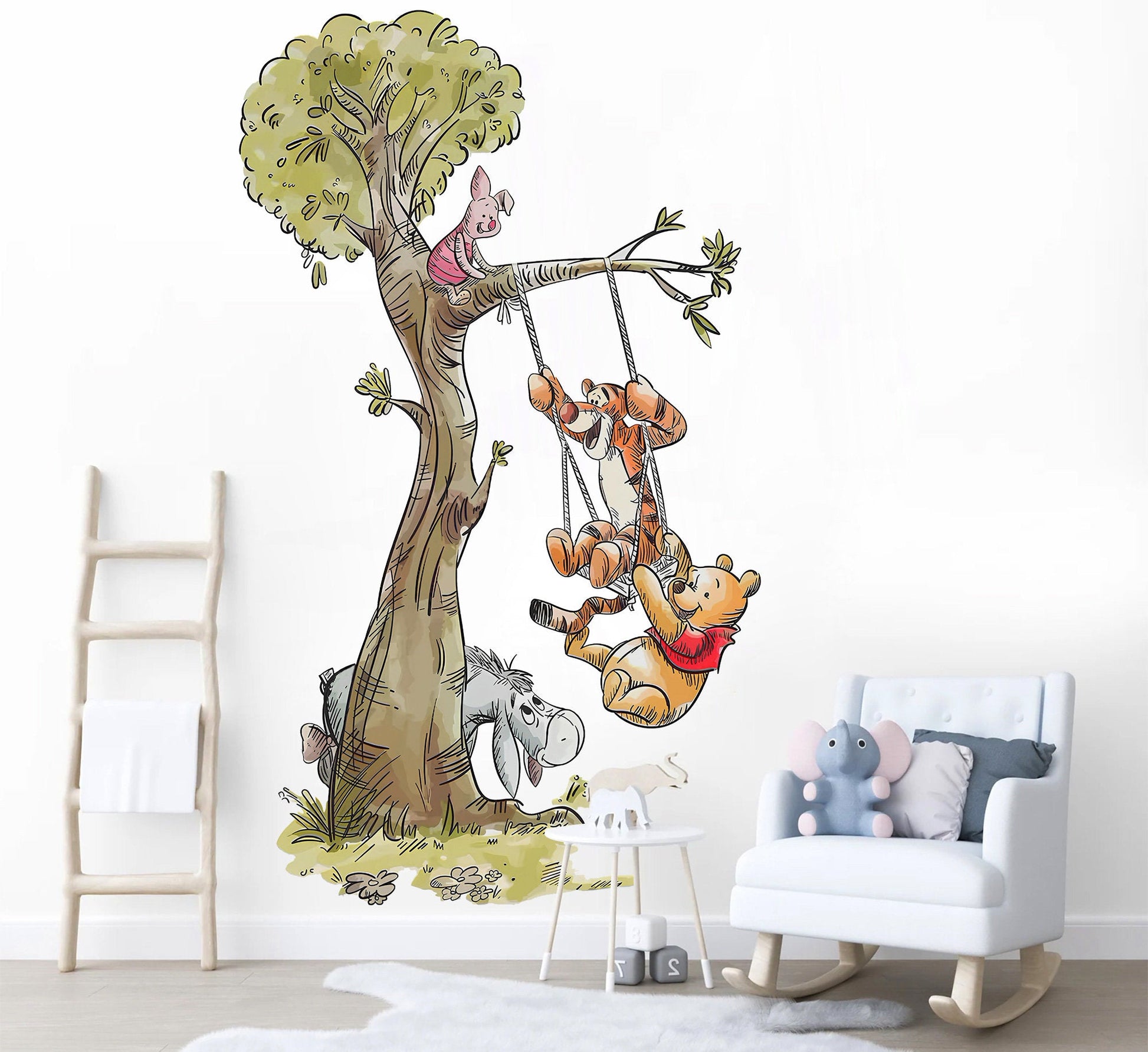 Winnie the Pooh Fabric Wall Decal | Nursery Room Decor