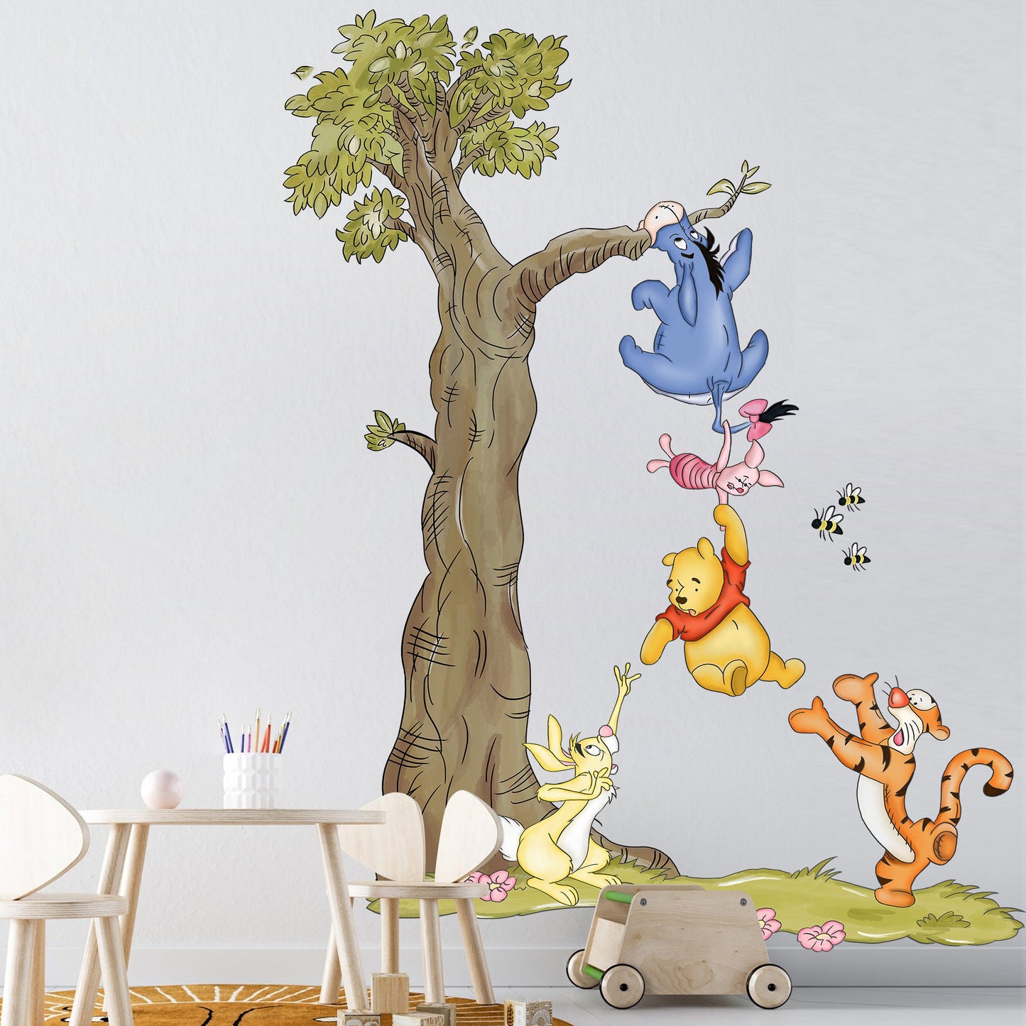 Winnie The Pooh Winnie and Friends Wall Decal Sticker - Wall Decal for Nursery