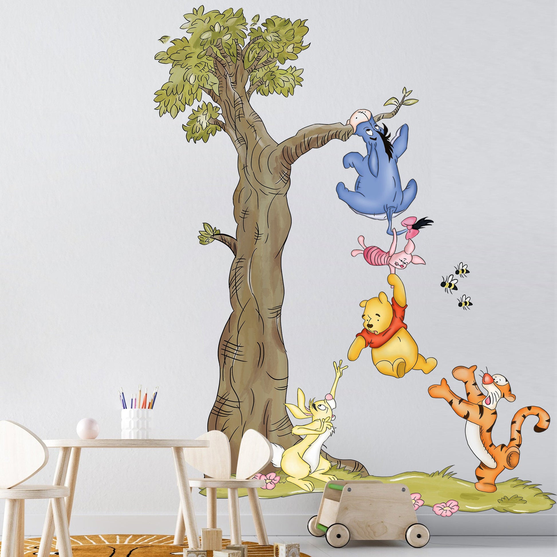 Winnie The Pooh Winnie and Friends Wall Decal Sticker - Wall Decal for Nursery