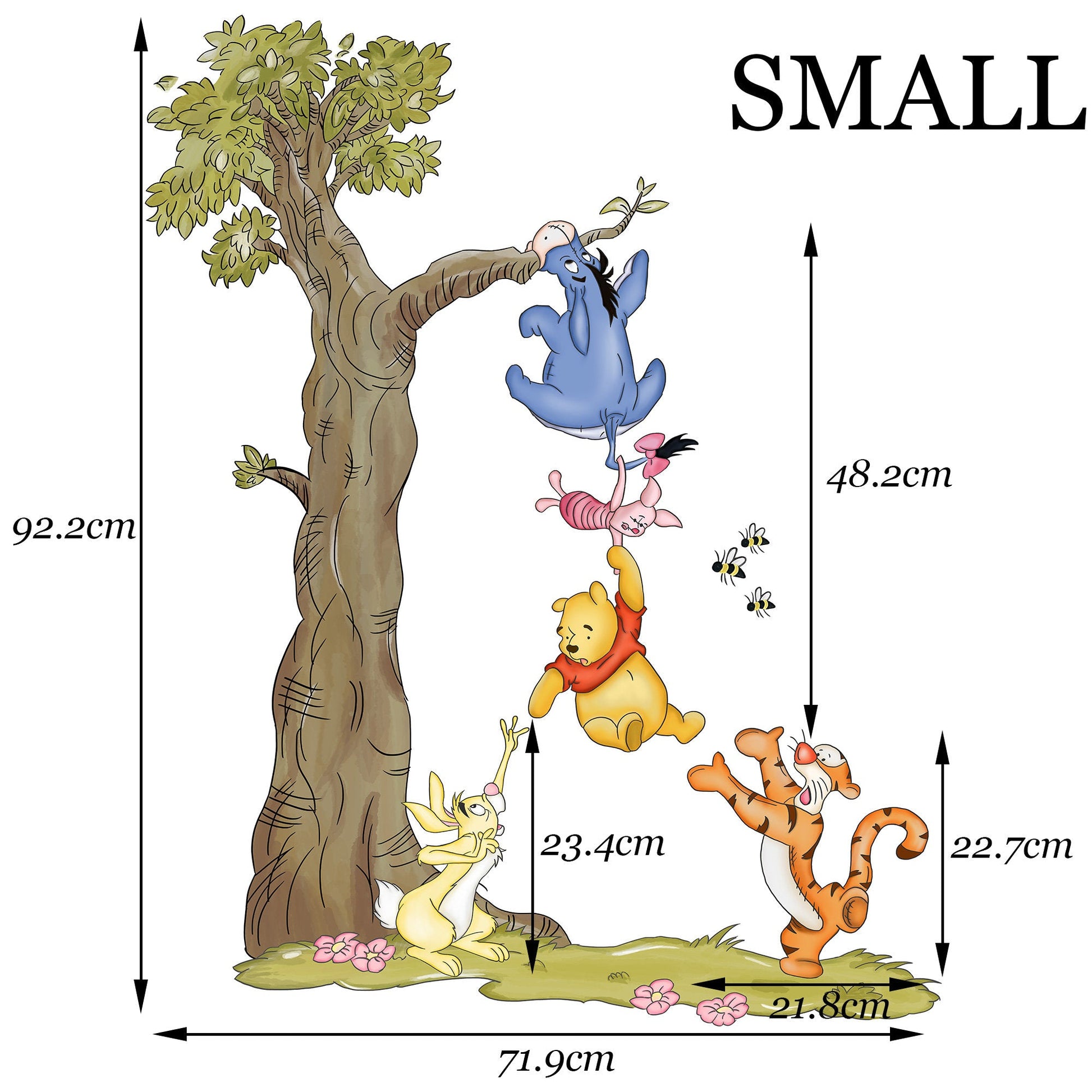 Winnie The Pooh Winnie and Friends Wall Decal Sticker - Wall Decal for Nursery