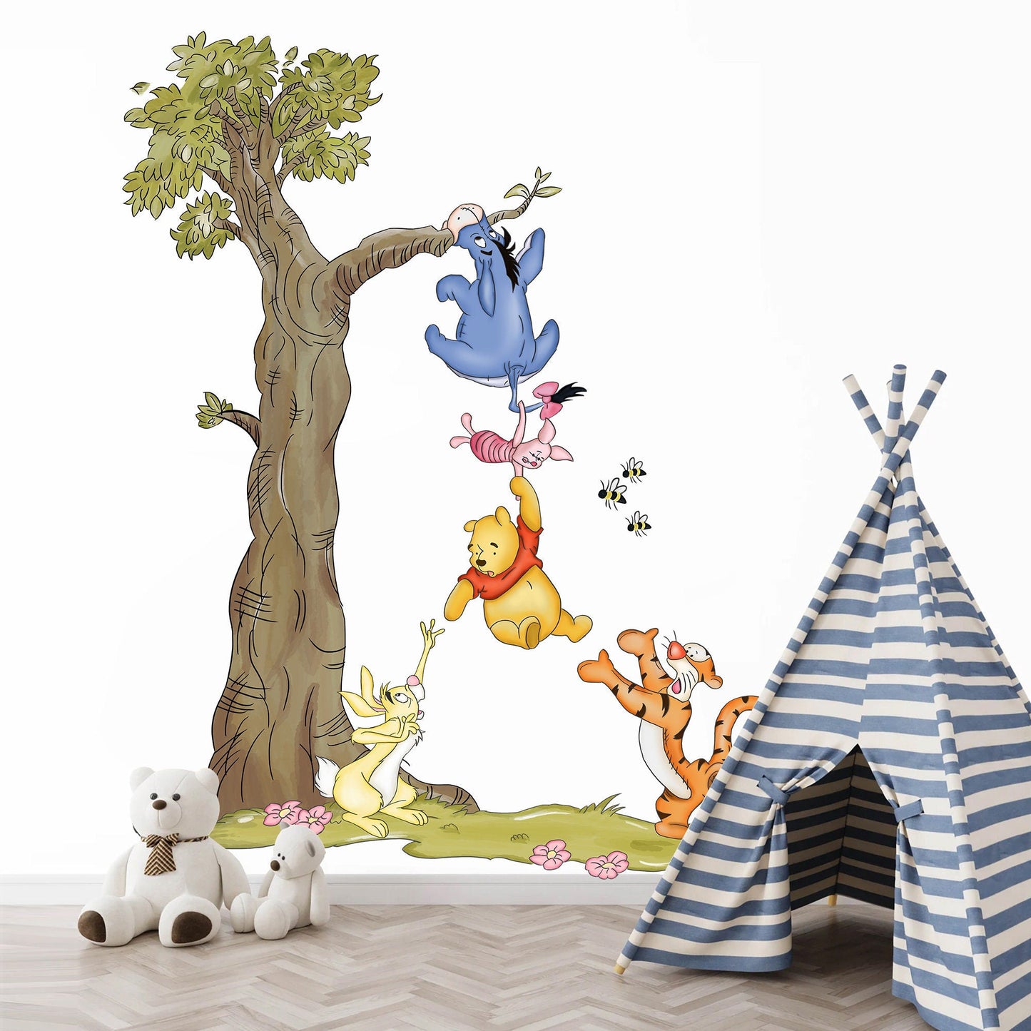 Winnie The Pooh Winnie and Friends Wall Decal Sticker - Wall Decal for Nursery