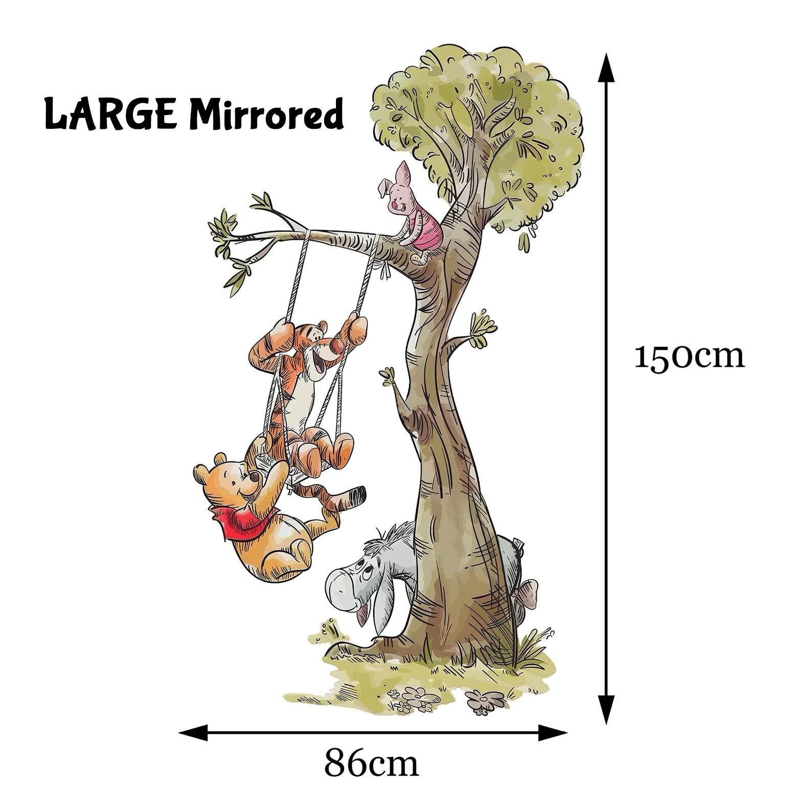 Winnie the Pooh Fabric Wall Decal | Nursery Room Decor