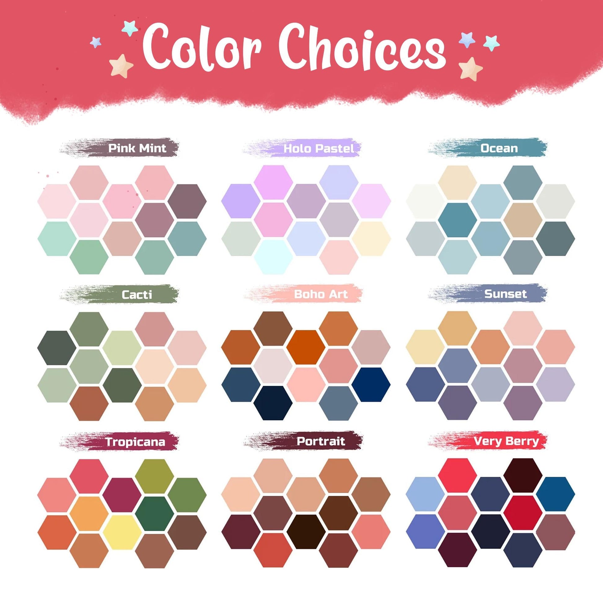 Watercolor Polka Dot Wall Decals – 24 PCS 8.3cm Dots, PVC-Free Fabric, Removable & Reusable, 18 Colour Options