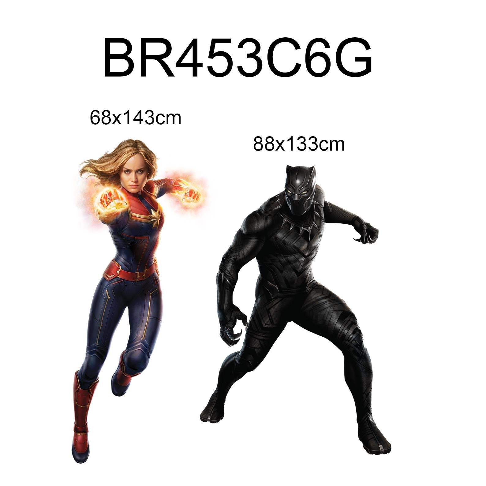 Standing Superhero Avengers Wall Decal - Spiderman Captain America Hulk Iron Man - Boy Bedroom Decor