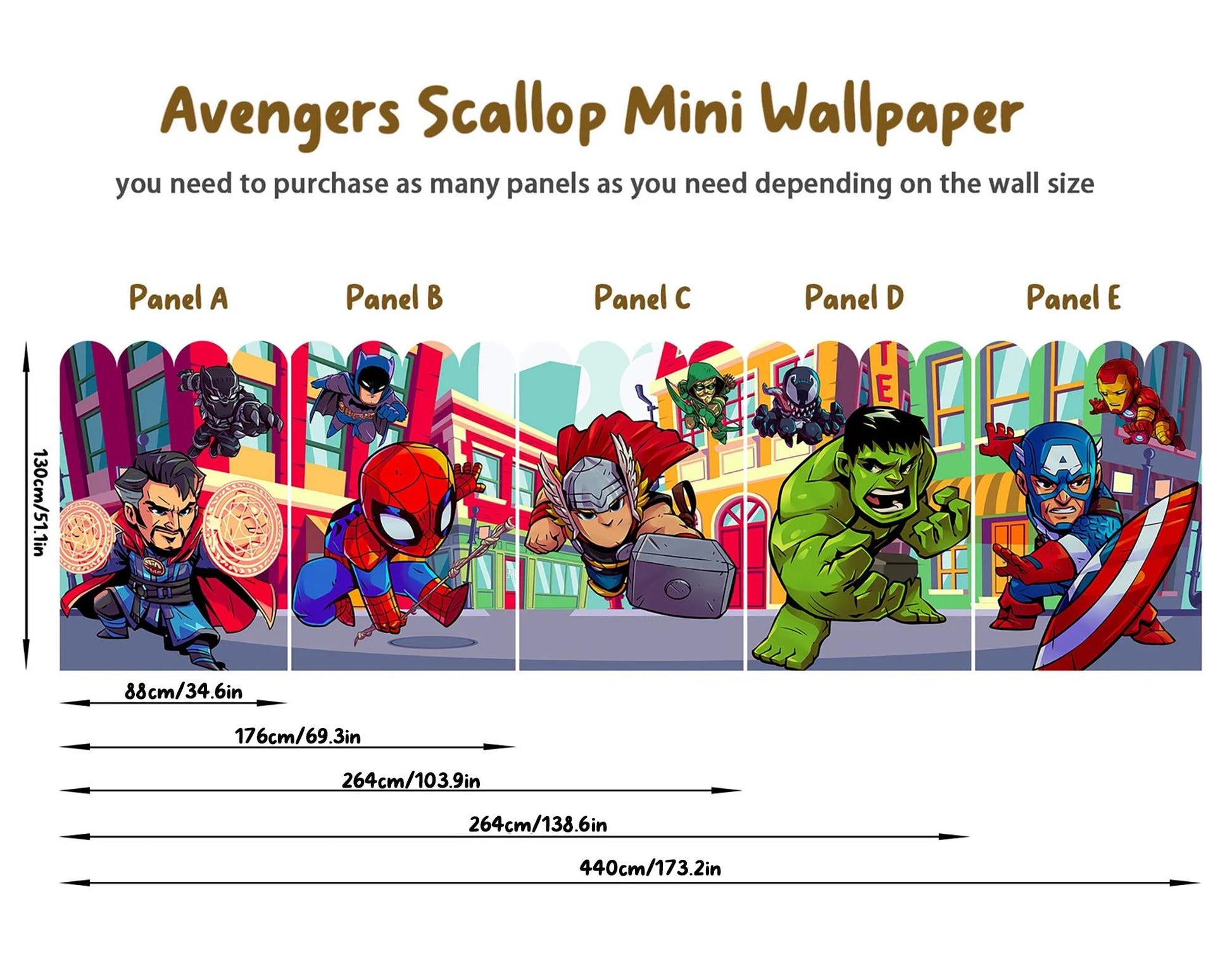 Superhero Mini Wallpaper Hulk Spiderman Iron Man Hulk Captain America Avengers Boy Gift