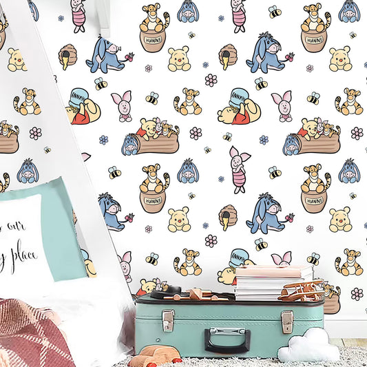 Winnie the Pooh Wall Decals Pooh Bear Nursery Wall Stickers Kids Room Decor