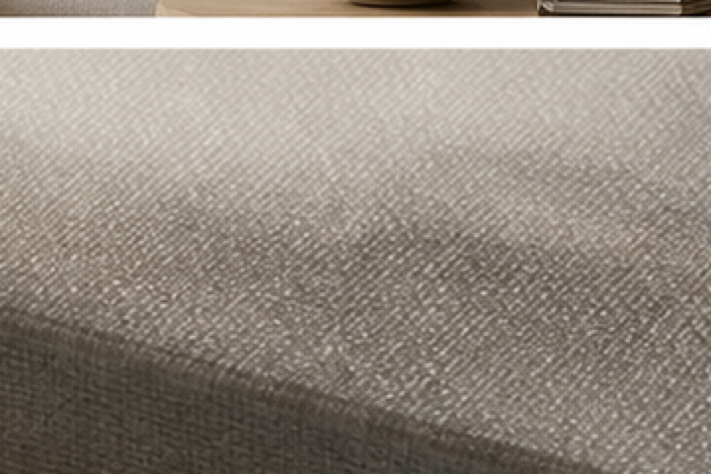 Misty Layers Neutral Landscape Stretched Canvas printed canvas texture and wrapped edge detail