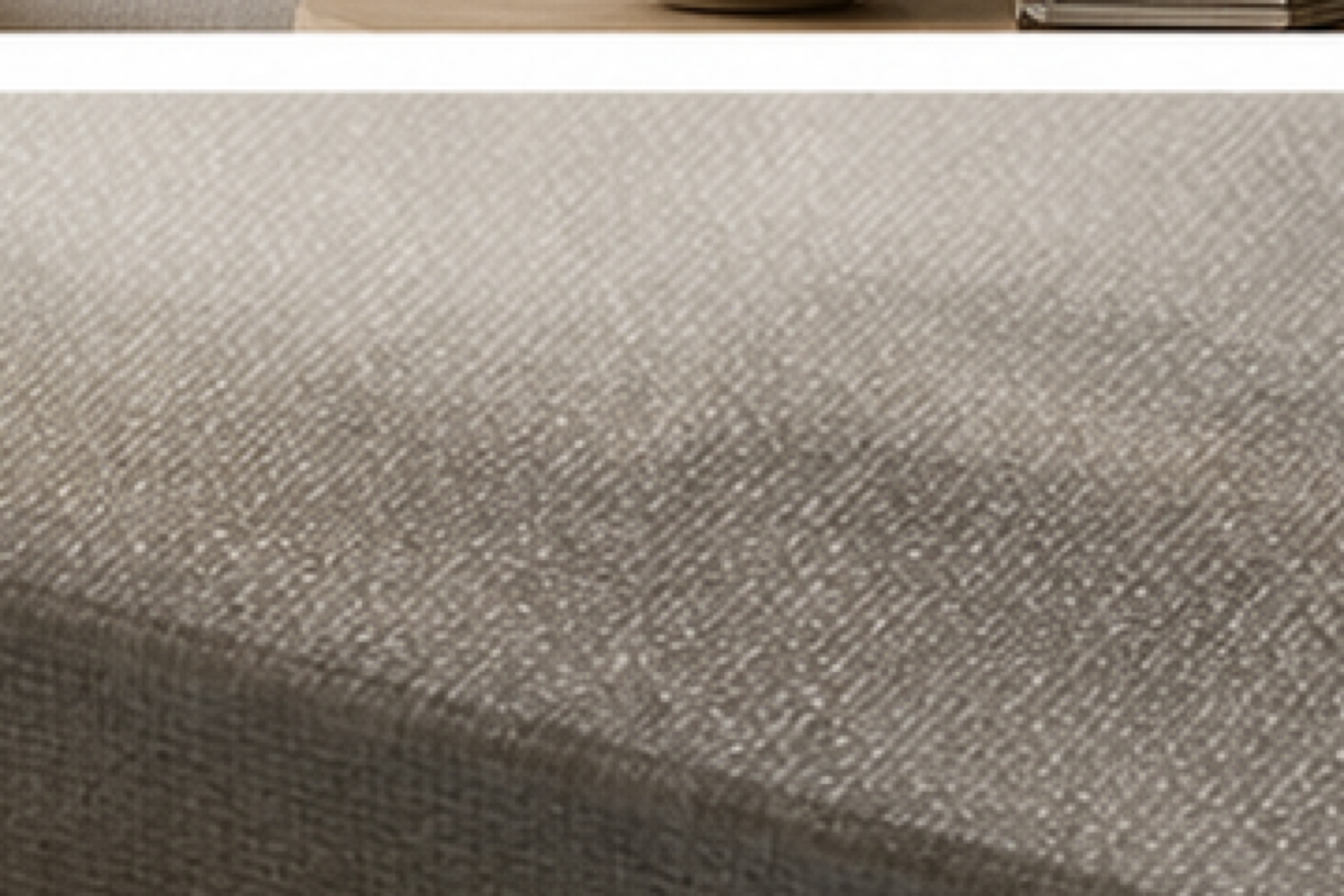 Misty Layers Neutral Landscape Stretched Canvas printed canvas texture and wrapped edge detail