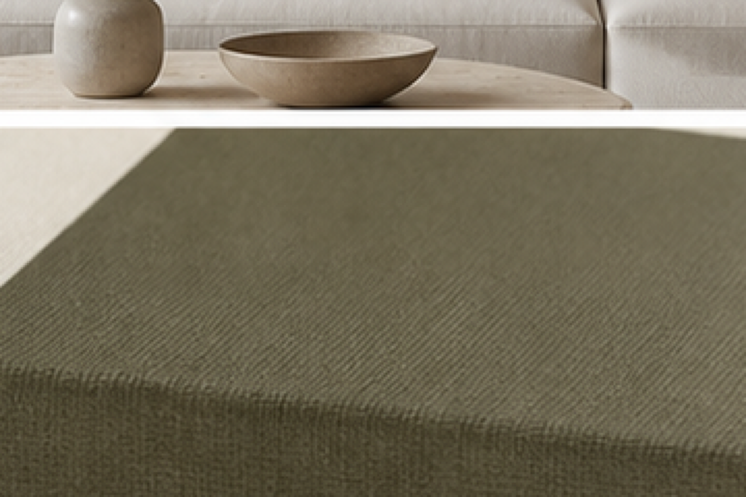 Modern Blocks Geometric Stretched Canvas printed canvas texture and wrapped edge detail