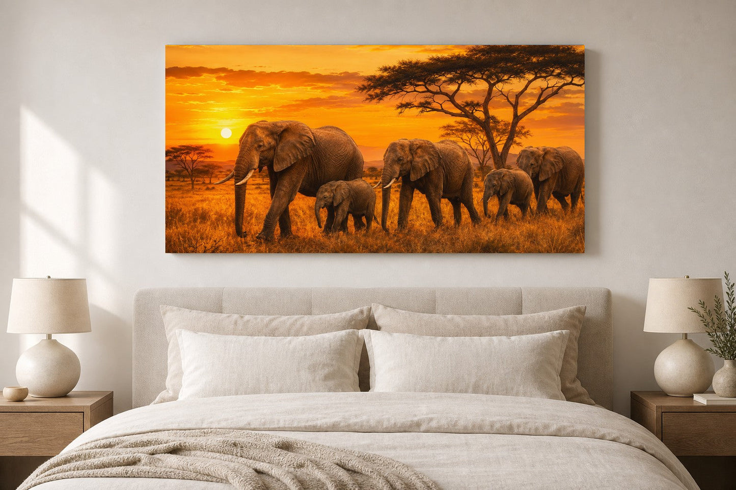 Golden Savanna Elephant Journey