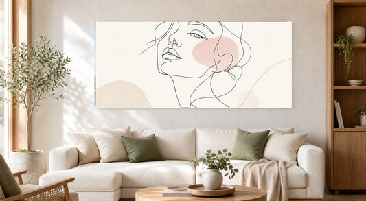 Line Art Portrait Canvas