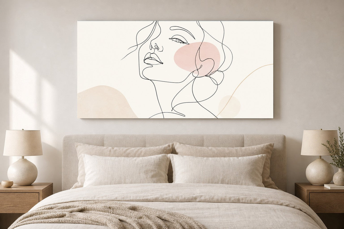Line Art Portrait Canvas